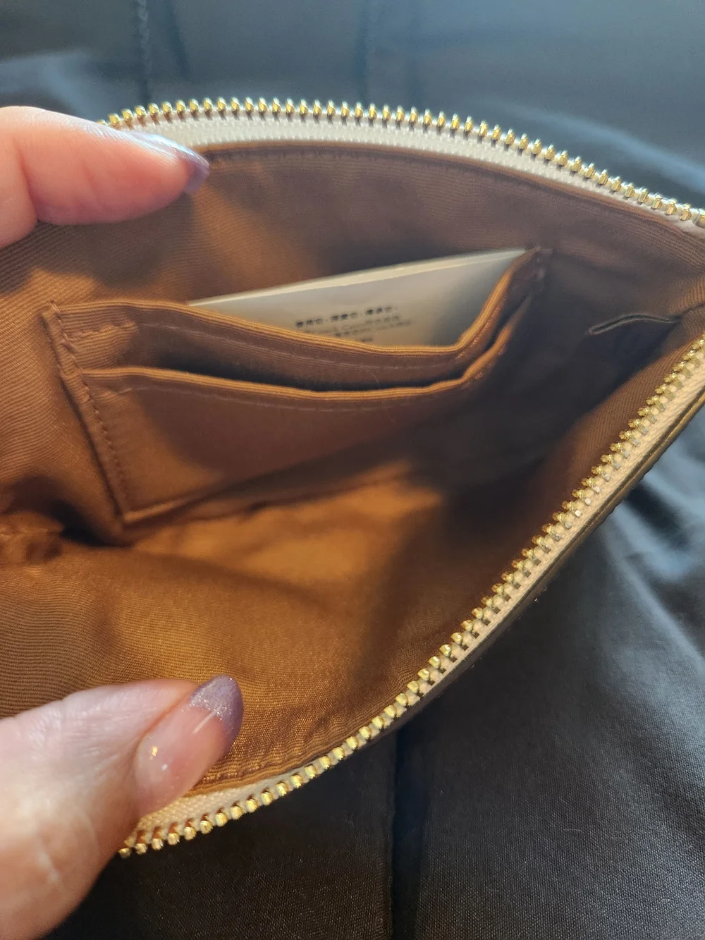 Coach Pebbled Leather Wristlet